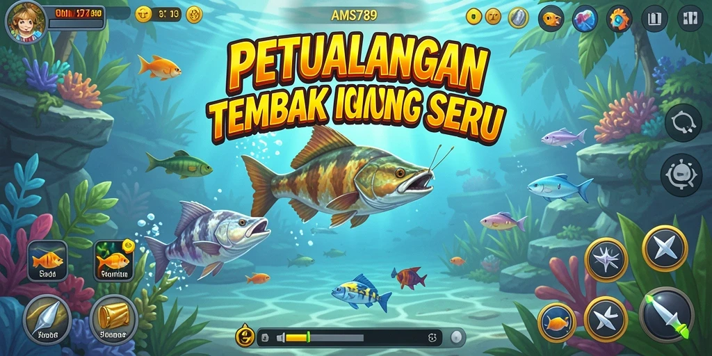 Tampilan gameplay Tembak Ikan yang seru dan menghibur.