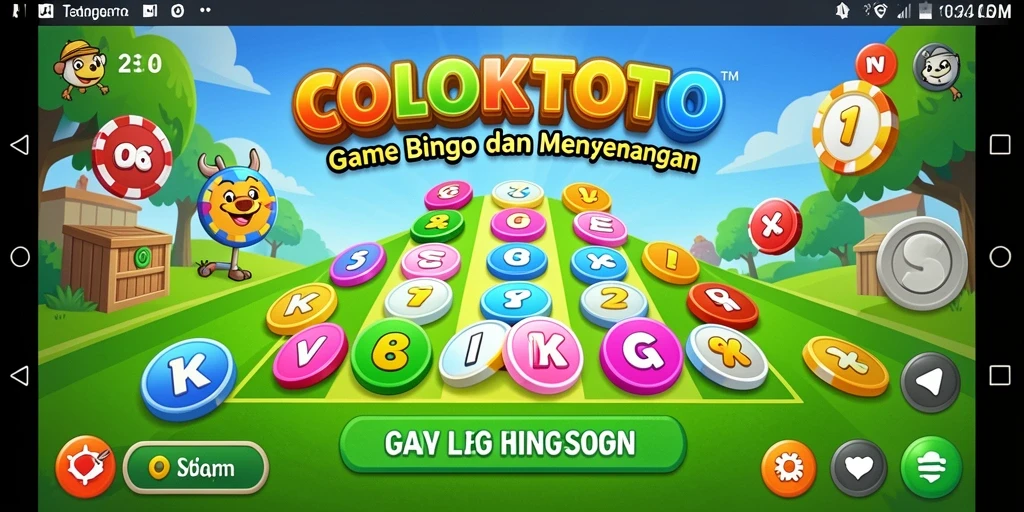 Tampilan gameplay menarik dari COLOKTOTO dengan suasana Bingo yang seru.