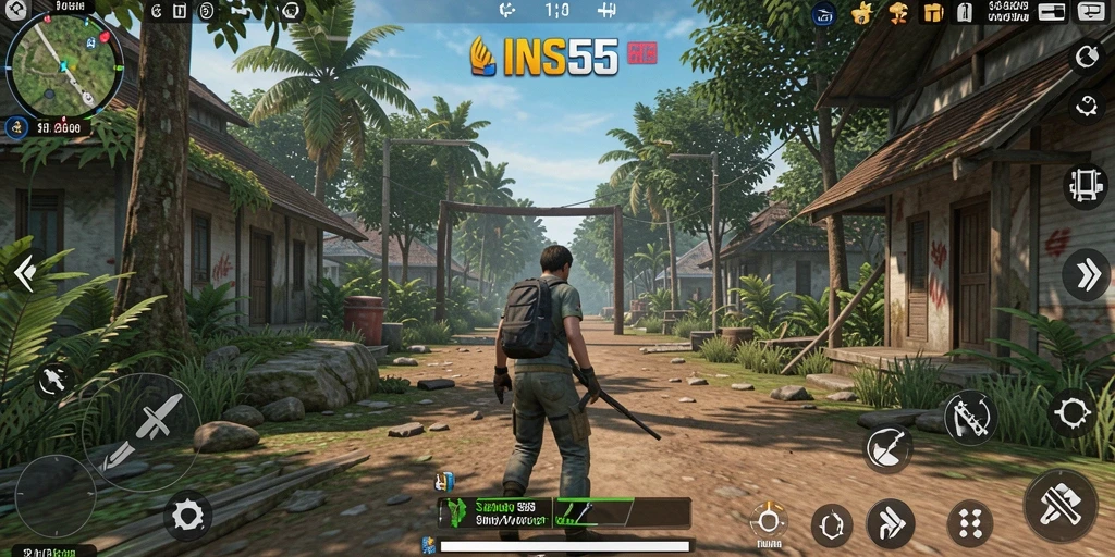 Tampilan gameplay INS55 yang menarik dan realistis.