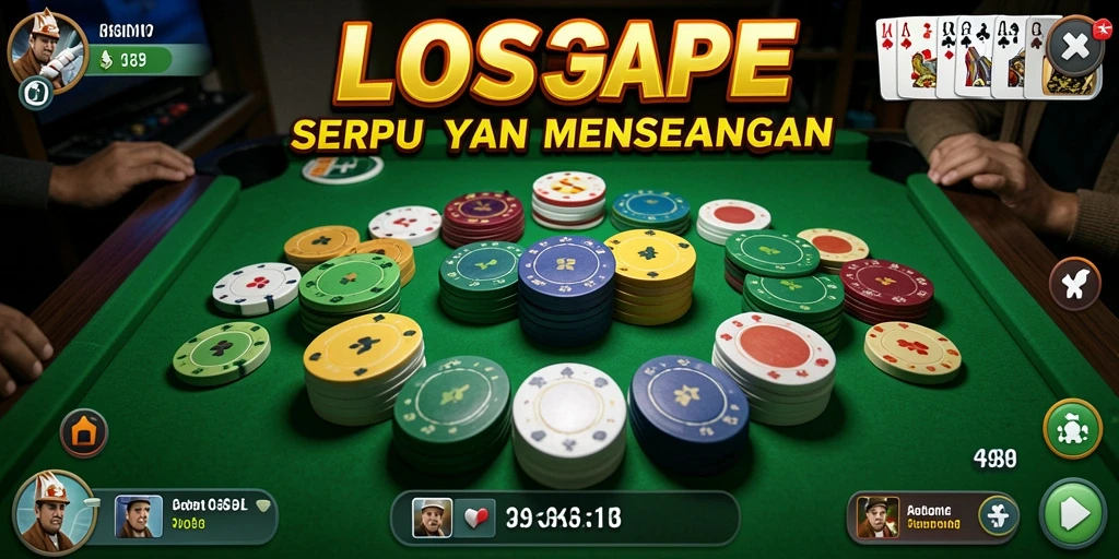 Tampilan gameplay Gaple yang seru dan interaktif.