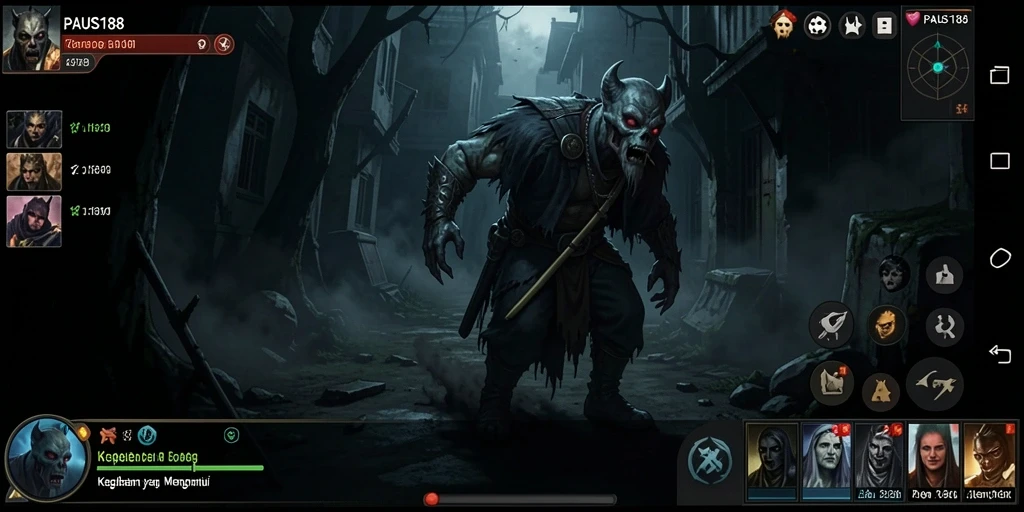 Tangkapan layar gameplay PAUS188 yang mencekam dan menyeramkan.