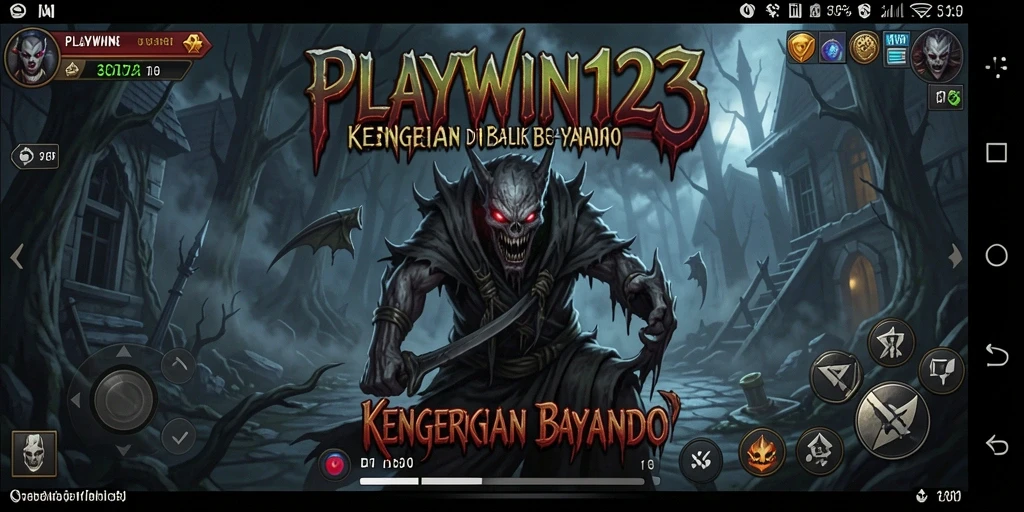 Screenshot gameplay <strong>PLAYWIN123</strong> yang menunjukkan suasana menakutkan yang mendebarkan.