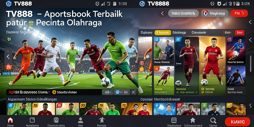 Tampilan gameplay TV888 dengan taruhan olahraga yang menarik.