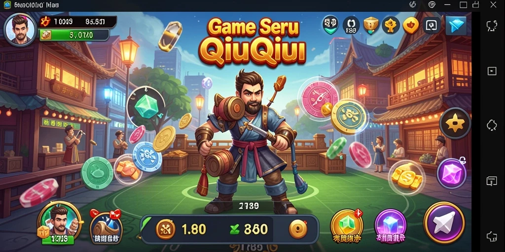 Screenshot gameplay V89 yang menunjukkan keseruan permainan QiuQiu.