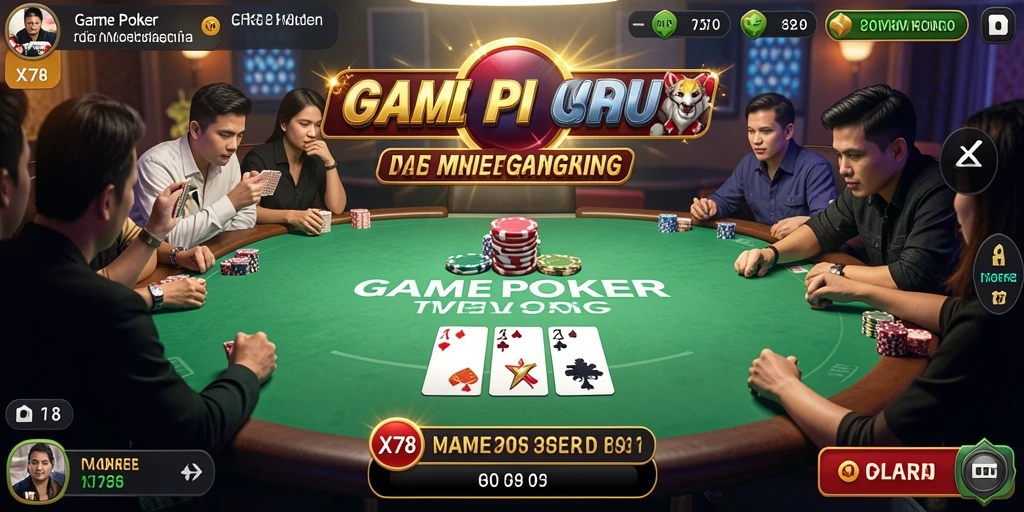 Tampilan gameplay menarik dalam permainan Poker X78.